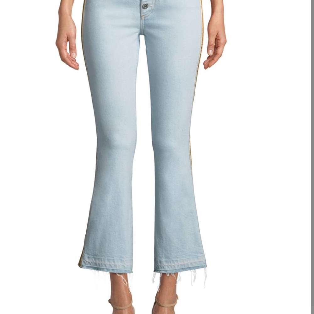 Veronica Beard Light Blue Flare Jeans